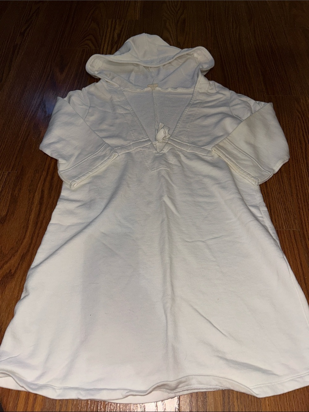 Sarah Jessica, Parker, Terry Cloth White Hooded Bathing Suit Cover/Dress Sz S